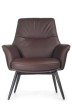 Конференц-кресло Riva Design Batisto ST C2018 коричневая кожа - 1