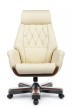 Кресло для руководителя Riva Design Byron YS1505A кремовая кожа - 1
