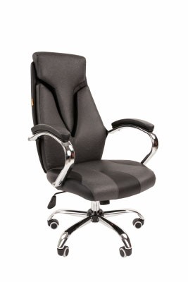 Кресло для руководителя Chairman 901 черный/серый